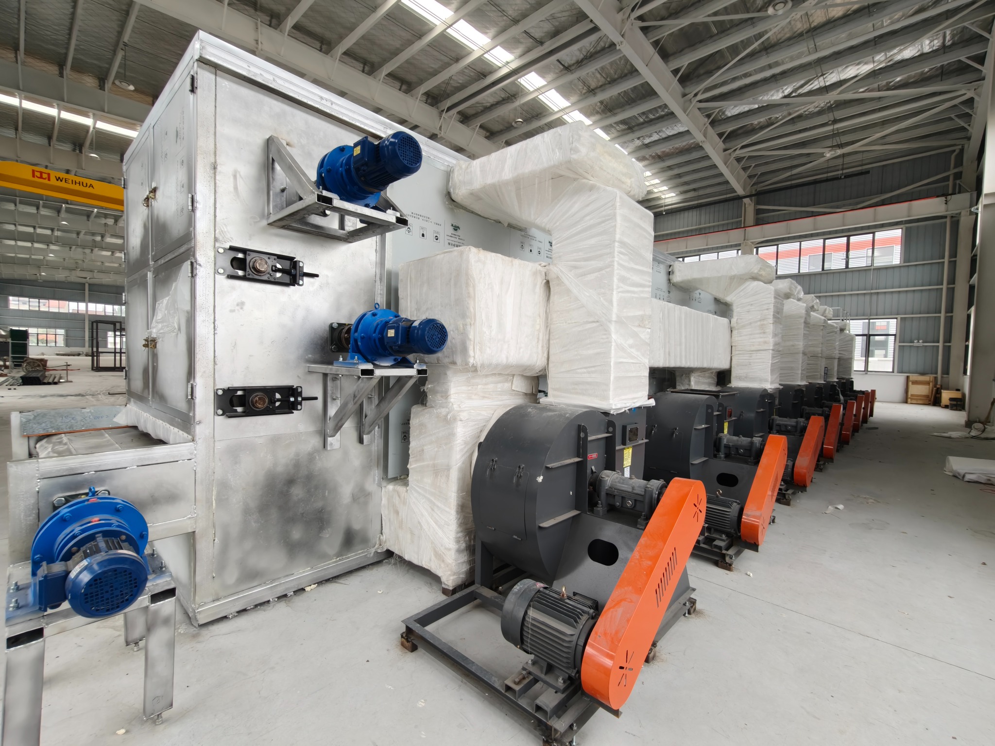 Konjac drying line in factory